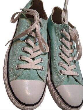 Converse All Star Tiffany Blue Low Top Sneakers Chuck Taylor Men’s 5 , Women 7